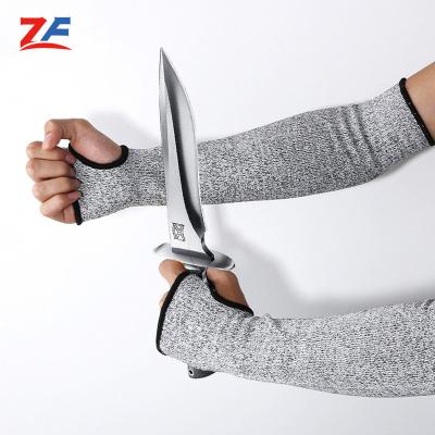 China Breathable Level 5 Safety Sleeves Anti Cut Arm Prick Protector Household Breathable Arm Guard Cutting Resistant Uplifters for sale