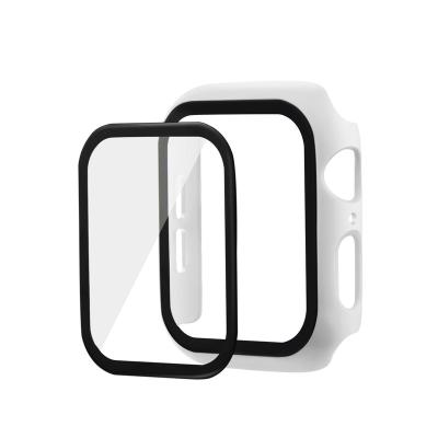 China Smart Watch Glass Case For Apple Watch Se 5 serie 6 4 3 2 38mm 44mm 40mm 42mm Tempered Screen Protector Cover iWatch Case Bumper Accessories for sale