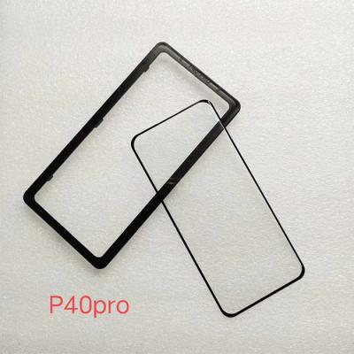 China 98% Transparency For Huawei P40 Pro Case Friendly 3D Curved Full Glue Tempered Glass Mobile Phone Screen Protector With Applicator for sale