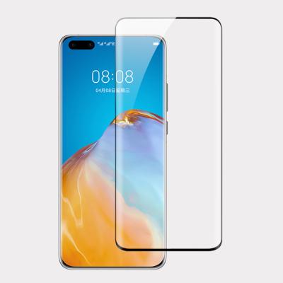 China New Mobile Phone Models Arrive 3D Full Cover Glue Curved Tempered Glass Screen Protector For Huawei Mate 40 Pro for sale