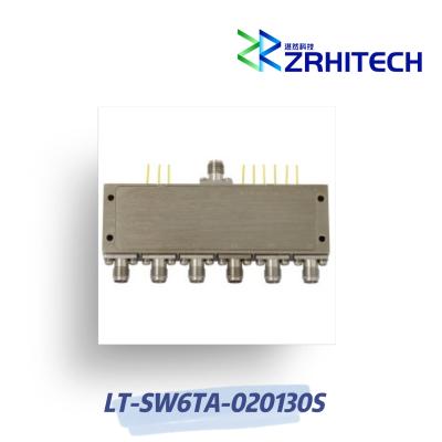China 2 To 13 GHz SP6T Absorptive PIN Diode Switch for sale