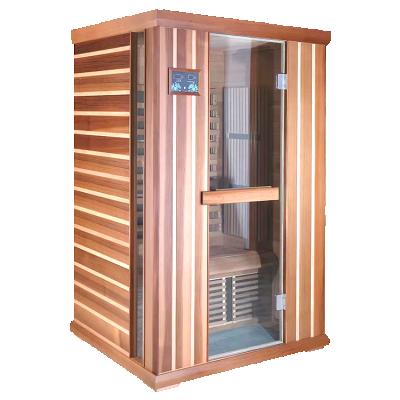 China Modern wooden computer control panel sauna room with digital control panel 928*1022*1900MM for sale