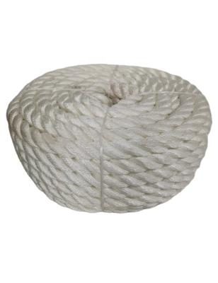 China 100% New PP Material 3 Strands PP Twisted Rope White Color for sale