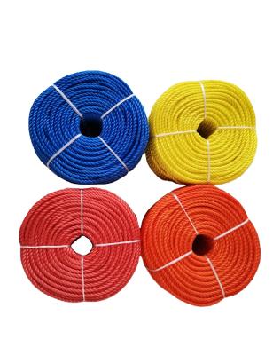 China Universal PE/PP 3 strand rope/pp twist rope for sale