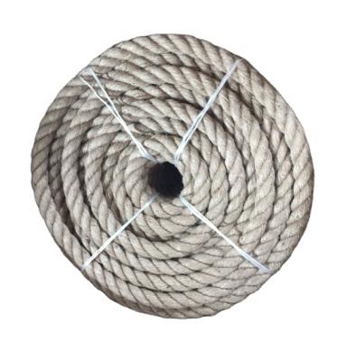 China For Packing And Binding Jute Twist Rope 3 Strands 20MM For Packing And Binding for sale