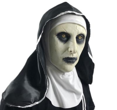 China Nun Mask Thriller Nun Party Glowing Headgear Emulsion Halloween Horror Movie Horror Movie Call Of Souls 2 for sale