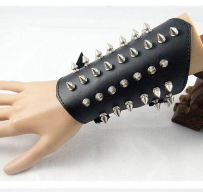 China Bat Punk Rivet Strap Hand Fashion Rock Leather Punk Studded Wrist Bracelet Personality Bracelet HipHop Jewelry Mens Bracelets for sale