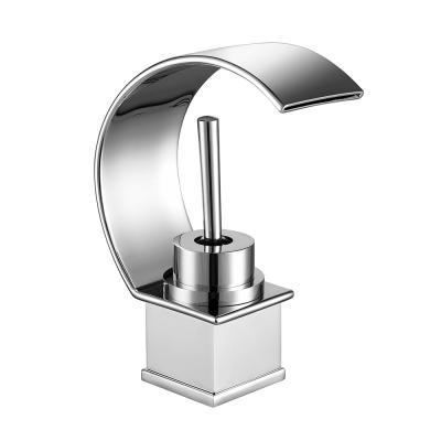 China China Kaiping MLFALLS Factory Chrome Waterfall Basin Faucet Modern Bathroom Sink Mixer Tap for sale