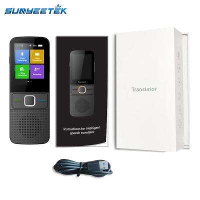 China Best Quality Wifi Sunyeetek T10 Smart Translation Language 137 Language Premium Speech Translator Device Offline Voice Bi-Directional Translator for sale