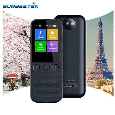 China Portable Languages ​​Translator Wifi Sunyeetek T10 Pro Mutual Support 137 Translation Machine Black / White Languages for sale