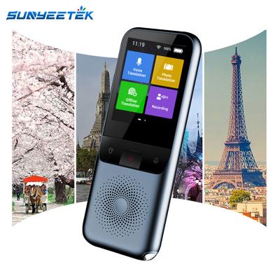 China Support 137 Instant Language Machine Wifi Sunyeetek T11 Smart Voice Translation Real Time Offline Translator for sale