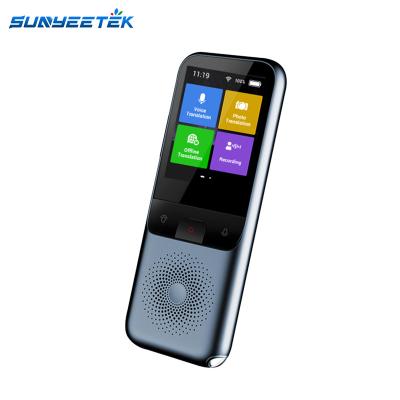 China Wifi Sunyeetek T11 Premium Quality Speech Translator Device Offline Voice Two Way Instant Translator Portable Translation 137 Language for sale