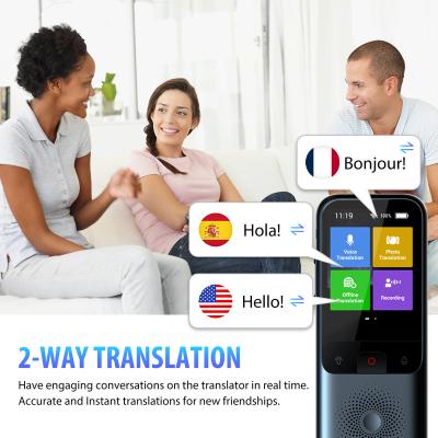 China Wifi Sunyeetek T11 Two Way Flash Voice Translator 32GB Memory 138+ Languages ​​Translation Device For Business Trip Abroad for sale