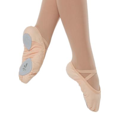 China Ballet Shoes JW Arch Stretch Flat Canvas Ballet Shoes Flats Women Ballet Girls Split Sole Ballet Shoes For Kids for sale