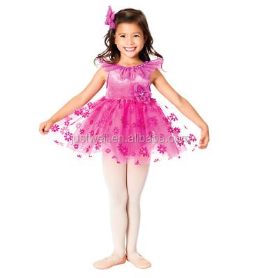 China Colorful Fancy Dresses Kids Stage Costume Dress With Flower for sale