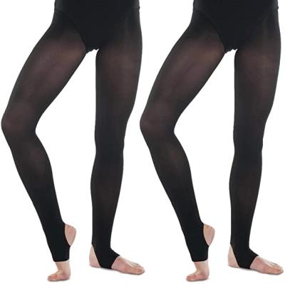 China Black Net JW Ballet Custom Dance Tight Stirrup Dance Tights For Adults for sale