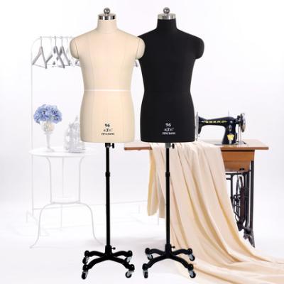 China Other Cheap Male Body Half Torso Dummy Dress Form Working Mannequin Men For Dress Maker for sale