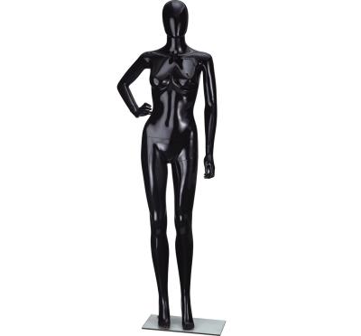 China Other Wholesale High Quality Black Female Dummy Full Body Dummy Plastic Women Mannequin for sale