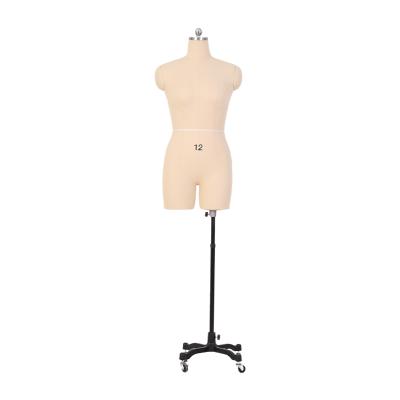 China Other Wholesale Cheap Half Body Shape Dress Manufacturer Mannequin Fiberglass Female Mannequin Torso for sale