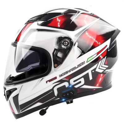 China Full face LENS sports goods OEM and ODM motorcycle helmet Bluetooth helmet DOUBLE ANTI FOG smart helmet flip helmet for sale