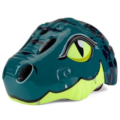 China New Durable Cool Dinosaur Cartoon ABS Custom Bicycle Helmet Fits Children's Bicycles Skateboards and Mountain Bikes for sale