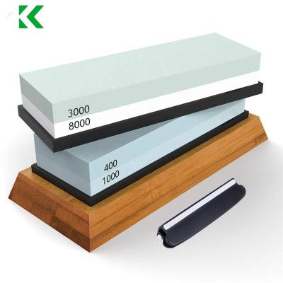 China Sustainable Japanese Chef's Knife Sharpening Stone 2 Side Grit 1000/6000 Stone Knife Sharpener for sale