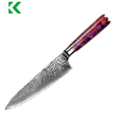 China Viable 8 Inch VG10 Damascus Kitchen Knife Professional Japanese Chef Knife for sale