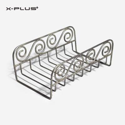 China Decorative Custom Minimalist Chrome Iron Wire Table Metal Paper Guest Napkin Holder for sale