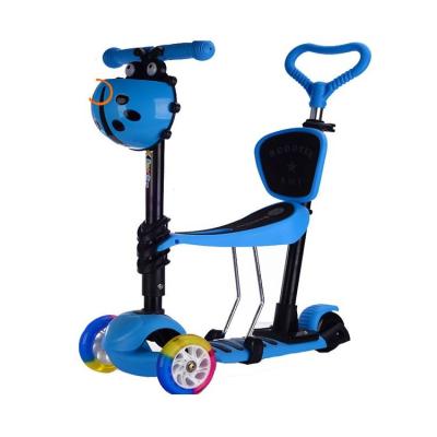 China Hot Sale Child Toy Kids Scooter With Led Light 3 Wheels Baby Kids Safety Tri Scooter for sale