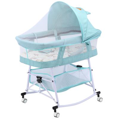 China Purpose Baby Cot Comfort Mobile Portable Multifunctional Baby Crib Newborn Child Folding Folding Bed for sale