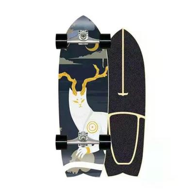 China Custom Outdoor Sports Multi-pattern Design White Deck Skateboard 814mm*255mm for sale