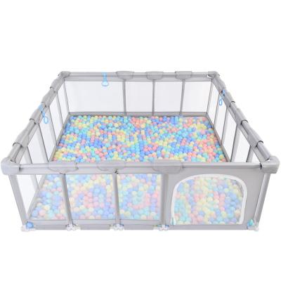 China Factory Sale Large Baby Mesh Baby Playpen Easy Folding Foldable Hardware Safety Barrier for sale