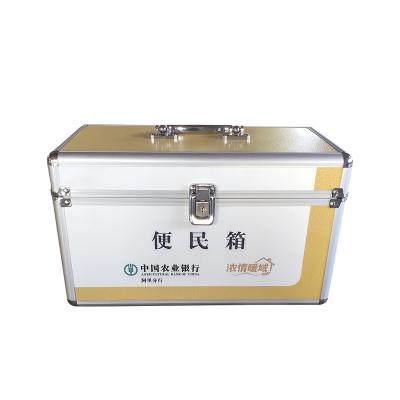 China New style gold color aluminum alloy aluminum aid box portable emergency teaching aid box for sale