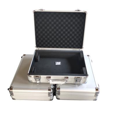 China Good Price Eva Lined Silver White Handheld Aluminum Sample Box Case 03 for sale