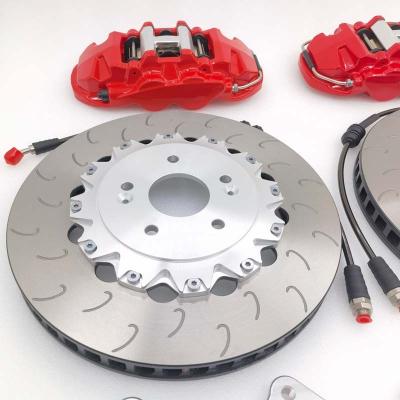 China 8530 Aluminum Auto Brake 6 Disc Kit For VW Golf R Pots 355*32mm for sale