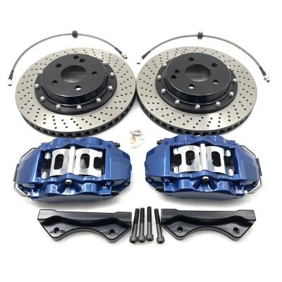 China Big Aluminum Handbrake 9200 Brake Kit Caliber Cover 330*34mm Drilled Disc Pads 17 Inch Front Wheel For Audi 2016 S6 A5 for sale