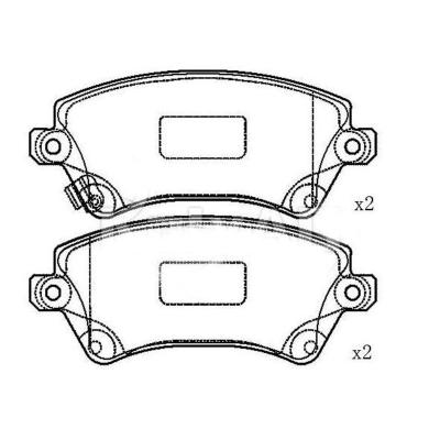 China Brake Disc Used 04465-02061 Brake Pads For Toyota Corolla Terrain Player for sale