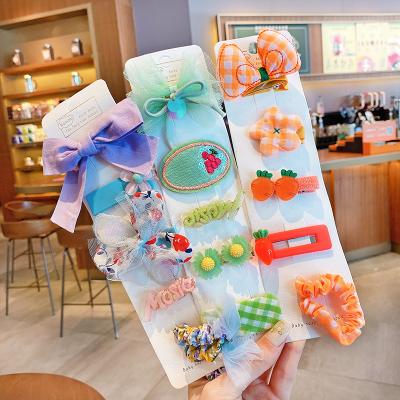 China 2020 Fashionable 5 Pcs Set Girls Hair Clips Bow Hair Ties For Girls Hair Accessories for sale