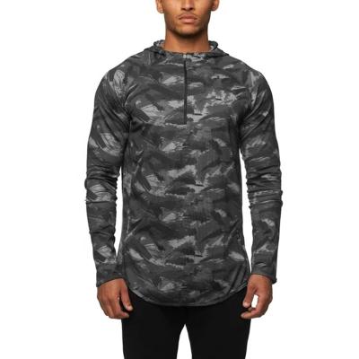 China Anti-wrinkle QC-FF1064 2021 new style running gym men clothes men casual camouflage prints for sale