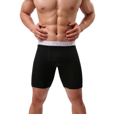 China New Design 5XL Underwear Solid Color Men's Antibacterial Comfortable Underwear Cotton Men's Tight Boxers for sale