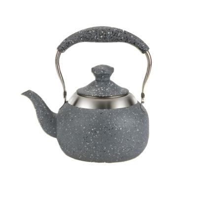 China Sustainable High Quality Stainless Steel Water Kettle 1.0L / 1.5L /2.0L Marble Teapot for sale