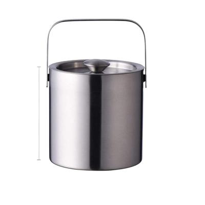 China Sustainable Hot Selling Double Wall Stainless Steel Ice Bucket For Catering for sale