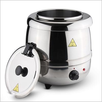 China Restaurant Hotel Factory Canteen Buffet Party China Factory Wholesale Home Shake Stainless Steel 10L Soup Pot Black Soup Electric Kettle for sale