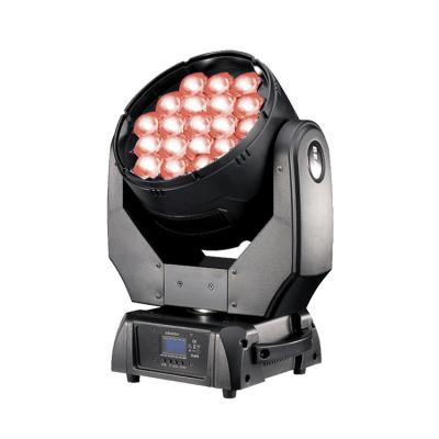 China Stage DOT Control 19*15W RGBW 4 in 1 LED Beam Moving Head Light with Buzz for Wedding Party Disco Club for sale