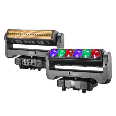 China 6x60W Stage Beam Dual Face LED Moving Head Light With Strobe Effect For Stage Lighting for sale