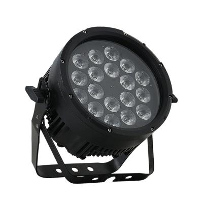 China Waterproof Ip65 Stage Wash 18pcs RGBW 4IN1 10W DMX Par Led Par Light For Event Lighting for sale