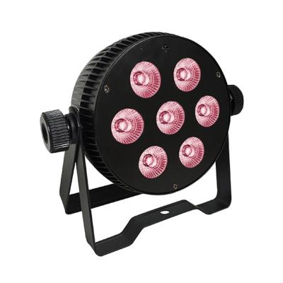 China Cheap club disco light led wash light 7 pieces 8w/10w/12w 4in1/5in1/6in1 stage lighting par can for bar disco night club for sale