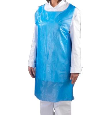 China Disposable Blue Plastic Food Service Apron 28