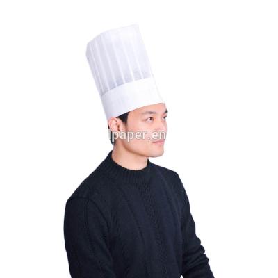 China White Nonwoven Tall Chef Hat With Customized Size According To Clients Requirements zu verkaufen