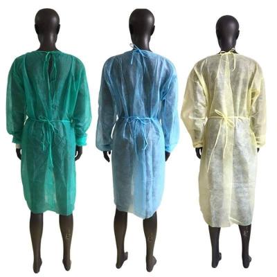 China China Disposable Non Woven Sms Green Lab Coats Weight 20gsm, 23gsm, 26gsm, 27gsm for sale